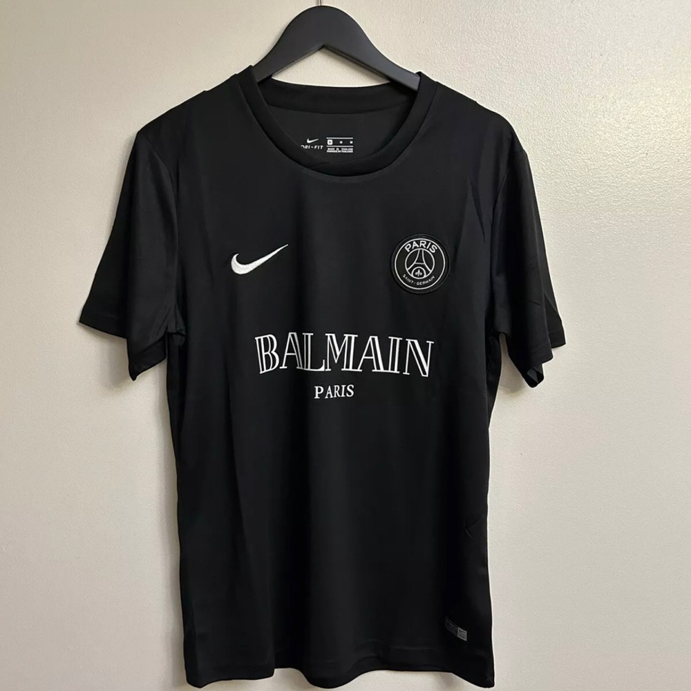 Nike x Balmain Black PSG Jersey Size Dembele #10 LARGE